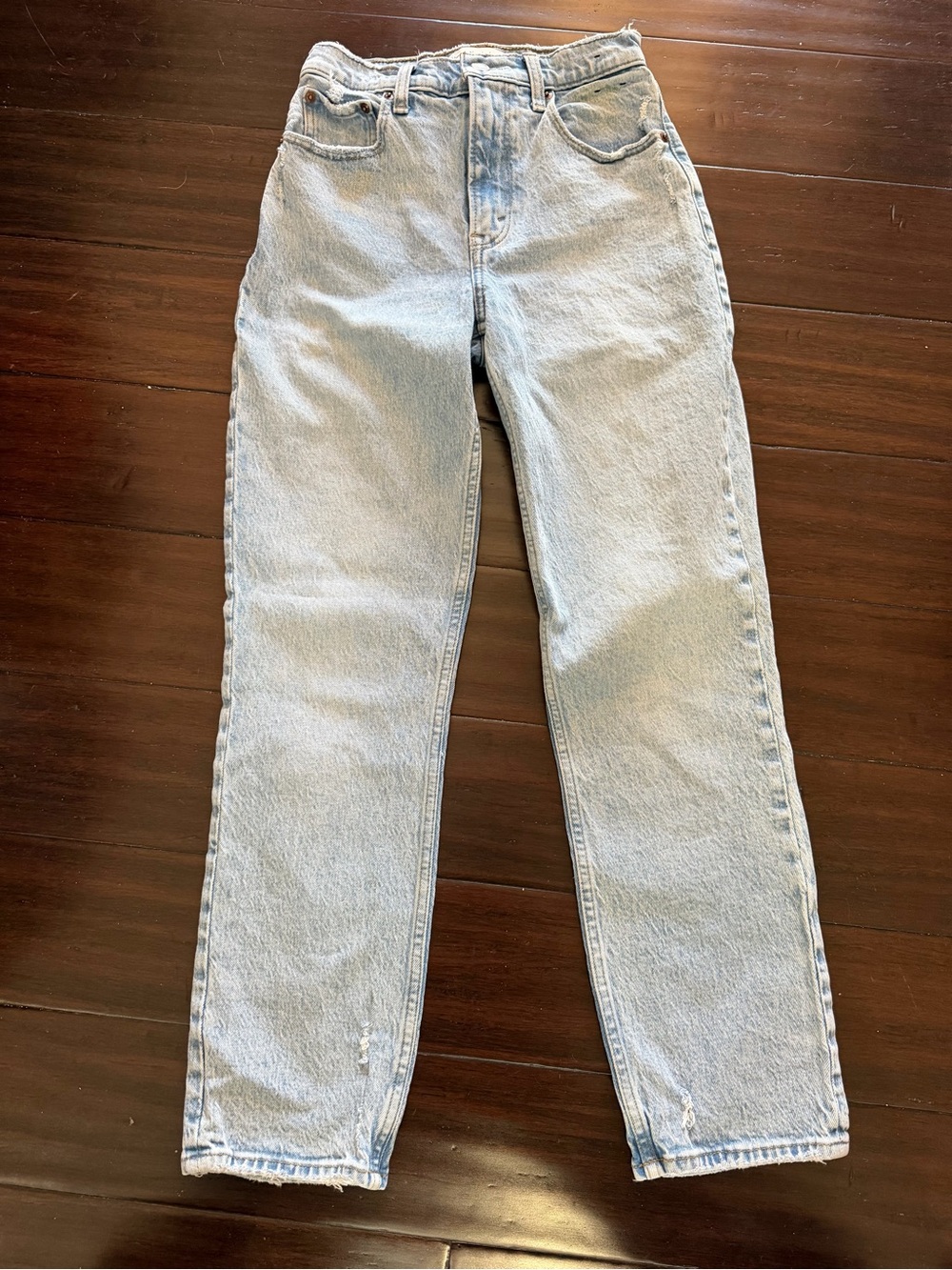 Abercrombie & Fitch The 90’s Straight Ultra High Rise Curve Love Jeans 25/0